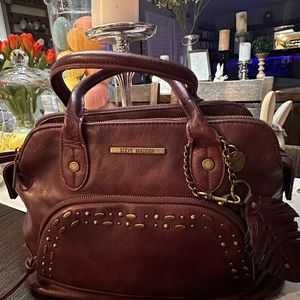 Steve Madden burgundy three compartment bag